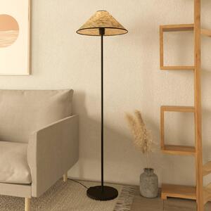 EGLO Oxpark lampă de podea, 146,5 cm, verde/alb/negru, Verde, Camera de zi / sufragerie, Țesătură / Textil, Modern