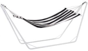 Deuba Plasa balansoar cu cadru metalic 200x80 cm - crem/negru