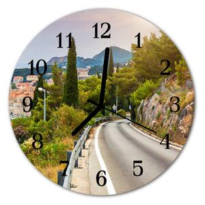 Ceas de perete din sticla rotund Way Natura Way Natura Multi-colorat