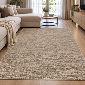 Covor Living Dormitor, Model Daffi 13099 120 , Dreptunghiular, Bej Maro Dreptunghi, 80x150