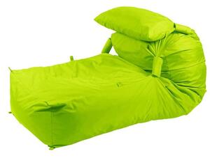 Fotoliu Yoga XL si Perna, Material impermeabil - Verde neon