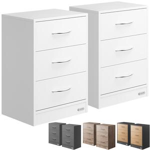 Deuba Set 2 noptiere Eloise 54x39x28 cm - alb