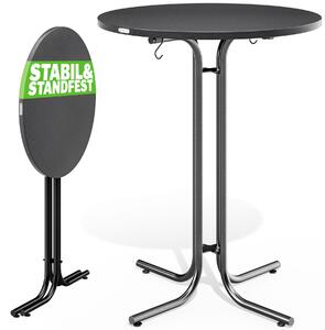 Deuba Masa de bar plianta Ø70 cm - antracit