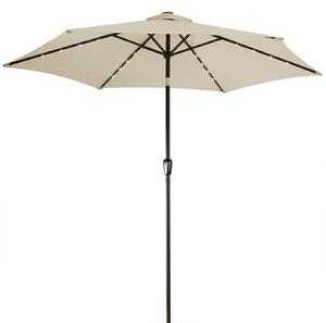 Deuba Umbrela de soare LED Miami Ø270cm - bej