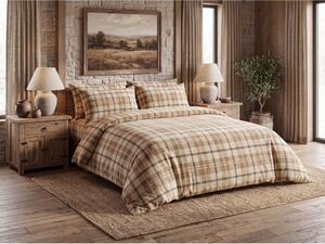 Lenjerie de pat microplush PLAID crem Dimensiunile lenjeriei: 2 buc 70 x 90 cm | 200 x 220 cm