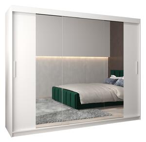 Dulap de haine 250 cm Toki 2 (alb mat + alb mat). 1065027