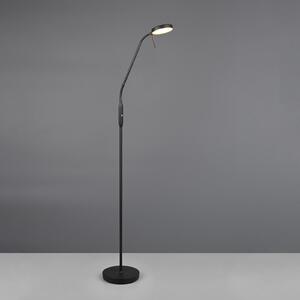 Lampă de podea reîncărcabilă cu LED Moreno, negru mat, CCT, dimmabilă