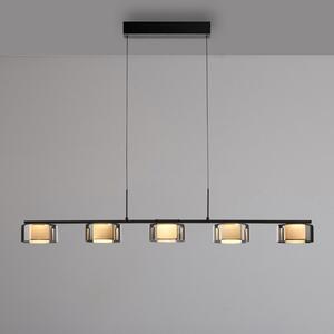 Paul Neuhaus Lampă suspendată LED Rika, 119 cm, sticlă, dimabil
