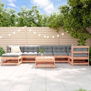 Set mobilier relaxare grădină, 8 piese, lemn masiv Douglas