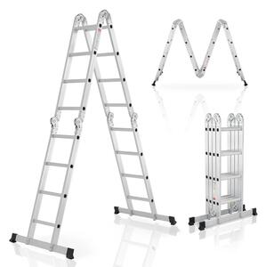 Juskys Scară multifuncțională din aluminiu 470 cm