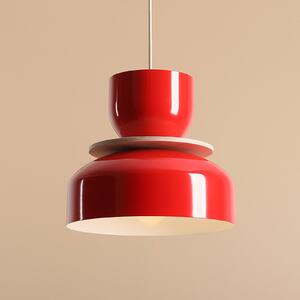 Lampă suspendată Uto, roșu, abajur metalic, 30 cm