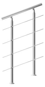 Deuba Balustradă de scări cu 4 bare - 80 cm