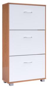 Deuba Dulap pentru încălțăminte 115x60x24 cm - fag/alb
