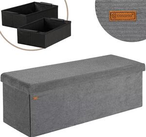 Deuba Bancă de depozitare 114x38x38 cm - antracit