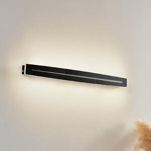 Lindby plafonieră LED Benario, negru, aluminiu, 80 cm, Negru, Camera de zi / sufragerie, Plastic, Modern