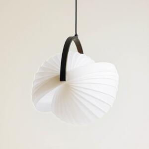 Lucande lampă suspendată Helva, alb, 1 bec, Ø40cm, rotativă, reglabil, Alb, Camera de zi / sufragerie, Plastic, Scandinavă