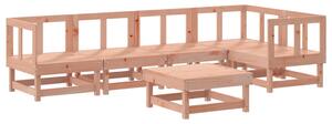 Set mobilier relaxare grădină, 6 piese, lemn masiv Douglas