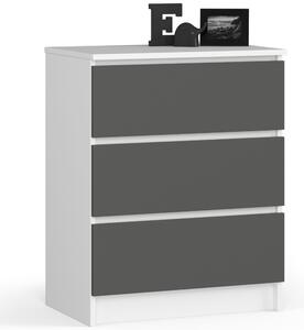 Comodă Kalista II (alb + gri). Promo -12%. 1070700