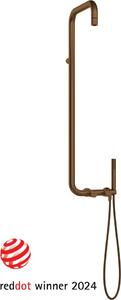 SILIA – Coloana de duș cu baterie de duș, finisaj Bronz periat (NQS_C4XM)