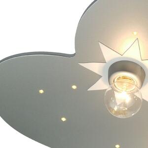 Wolke plafonieră, titan, 5 surse, 20 de puncte LED