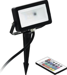 Proiector LED exterior RGBW Eglo Faedo 10W 900 lumeni IP44, incl. telecomandă
