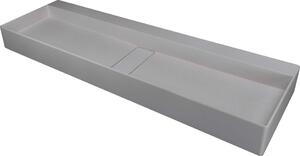 BLUR – Lavoar din Granit, Montaj pe Blat, CQB_SU2S Finisaj Gri Metalic Lungime: 1200 mm