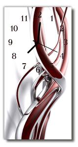 Ceas de perete din sticla vertical Culoare art model