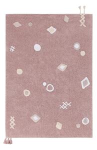 Covor pentru copii roz lavabil/țesut manual din bumbac 140x200 cm Noah – Lorena Canals