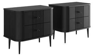 Set noptiere Vesper 56 cm - negru / picioare negre