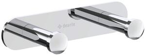 Cârlig dublu JASMIN, cu placă, finisaj cromat – Cod ADJ_012L