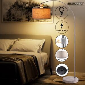 Deuba Lampă arcuită de design - reglabilă 150 - 175 cm