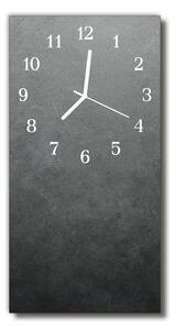 Ceas de perete din sticla vertical Perete marmură gray
