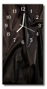 Ceas de perete din sticla vertical Catifea neagra