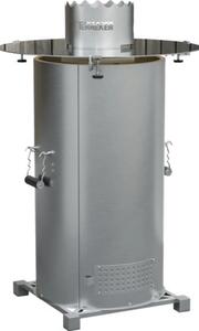 Grătar cu cărbuni Tenneker Ø 80 cm inox incl. placă plancha, cutie pentru cenușă