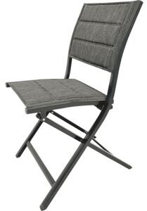 Scaun terasă pliabil Garden Place Eve 51x47x82 cm gri