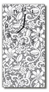 Ceas de perete din sticla vertical Modele de culoare art abstractizare