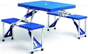 Deuba Set de camping pliabil 137x85x65cm - albastru