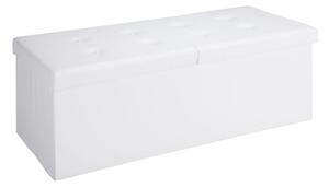 Deuba Cutie depozitare cu capac rabatabil 80x40x40cm - alba