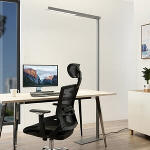 Arcchio lampadar LED pentru birou Tamilo, argint, metal, 194cm, Gri, Studiu / Birou, Metal, Modern, Proiector vertical
