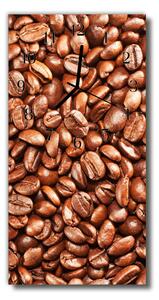 Ceas de perete din sticla vertical Bucătărie boabe de cafea maro
