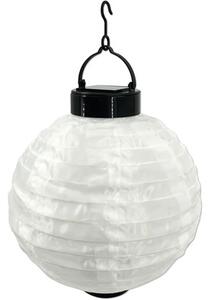 Lampă solară cu LED 1 lumen 3000K Ø20cm, plastic alb