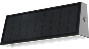 Lampă solară cu LED 700 lumeni 4000K IP44, plastic negru