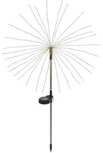 Lampă solară cu LED 2 lumeni 2700K 80cm, plastic argintiu