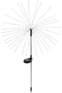Lampă solară cu LED 2 lumeni 2700K 80cm, plastic argintiu