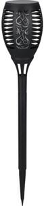 Lampă solară cu LED 2 lumeni 1600K 58cm, plastic negru