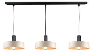 Lustră pe cablu LATTE 3xE27/60W/230V bej/negru
