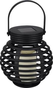 Lampă solară cu LED tip felinar 2 lumeni 2200K plastic negru