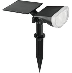 Lampă solară cu LED 180 lumeni 3000K 28cm, plastic negru