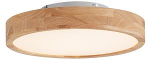 Plafonieră scandinavă din lemn 40cm incl. LED Dimmable - Pecker