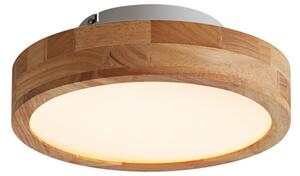 Plafonieră scandinavă din lemn 30cm incl. LED Dimmable - Pecker